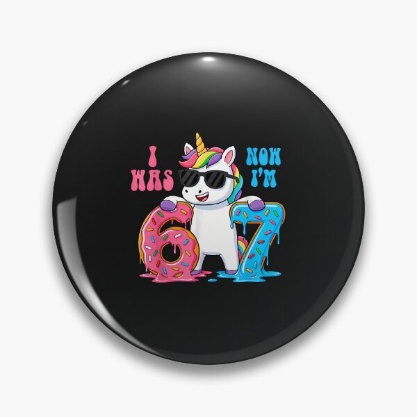 Item preview, I Was Six Now I'M Seven Dabbing Unicorn 67 Meme 7Th Birthday designed and sold by diyoor.