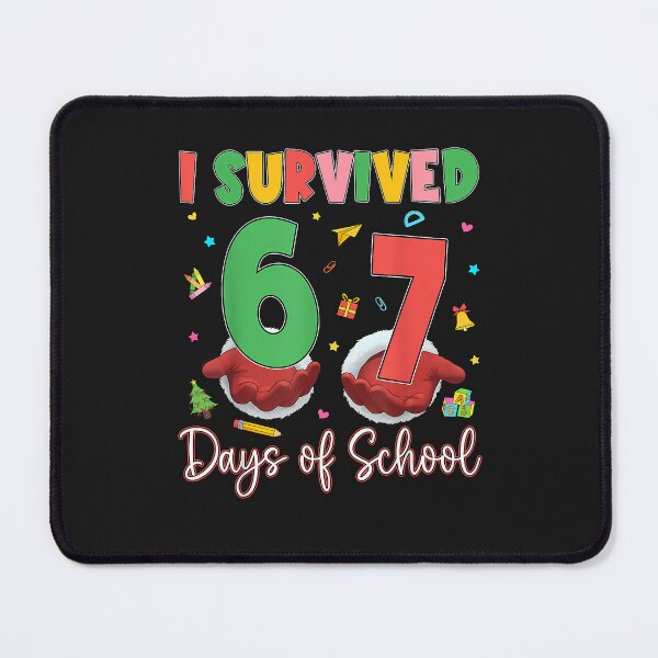 Item preview, I Survived 67 Days Of School Six Seven 67 Christmas Santa designed and sold by diyoor.