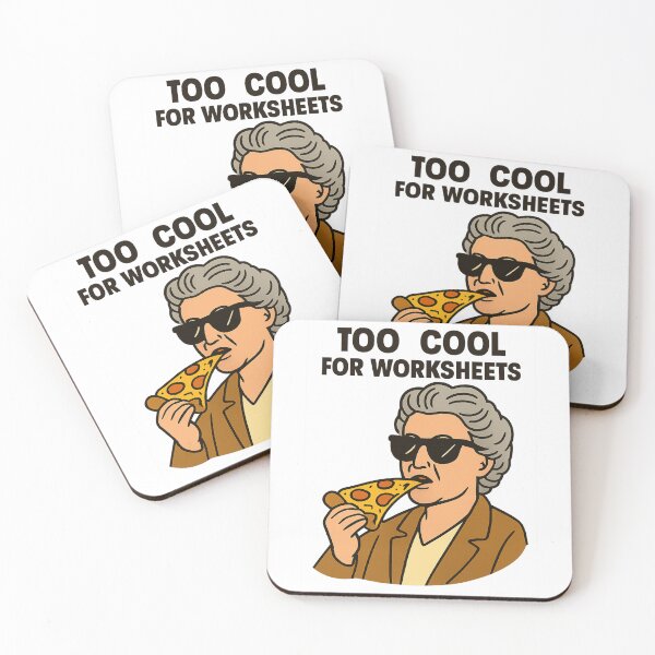 Item preview, Comic-Style Montessori Eating Pizza — Too Cool for Worksheets designed and sold by MforMontessori.