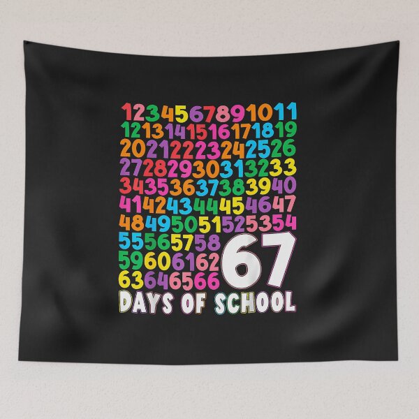 Item preview, 67 Days Of School Happy 67Th Day Math Numbers Kid Boys Girls  designed and sold by diyoor.
