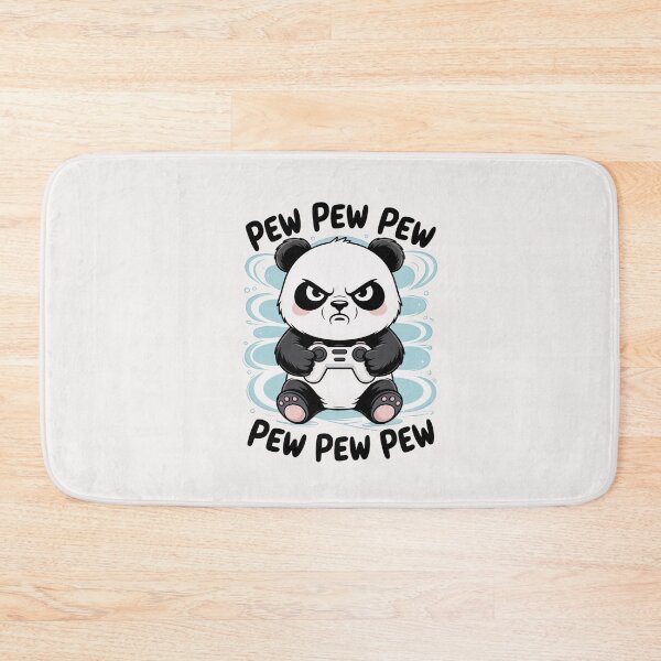 Item preview, Cute Gaming Panda Pew Video Game Computer Player designed and sold by GalaFunny.