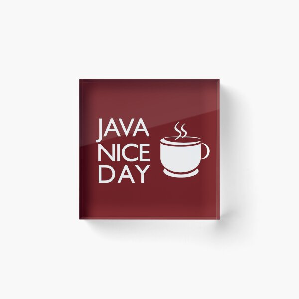 Item preview, Java Nice Day Coffee Coaster Red designed and sold by DArtcy.