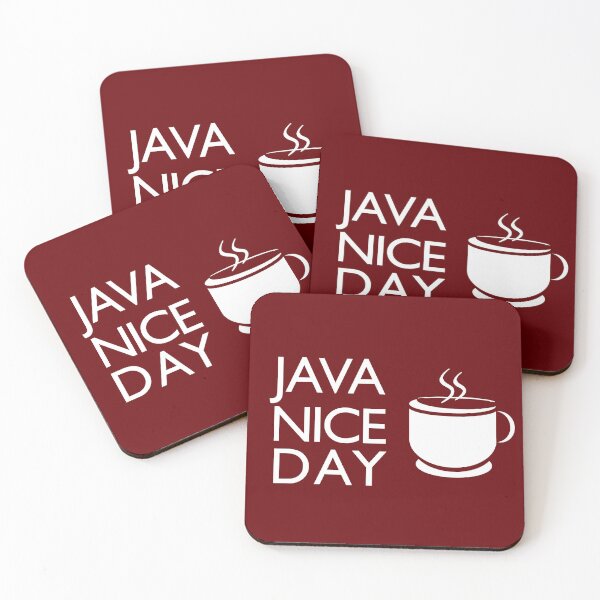 Item preview, Java Nice Day Coffee Coaster Red designed and sold by DArtcy.