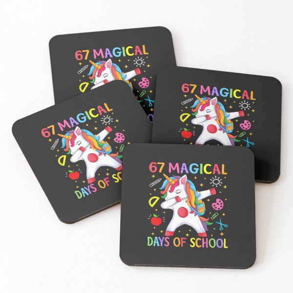 Item preview, 67 Magical Days Of School Unicorn Six Seven Teacher Girls designed and sold by diyoor.