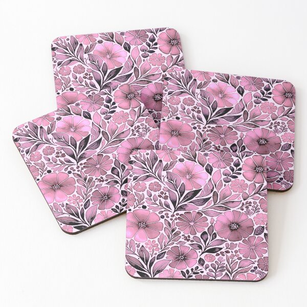 Item preview, Flower Pattern in Pink and Magenta designed and sold by ViaARTfactory.