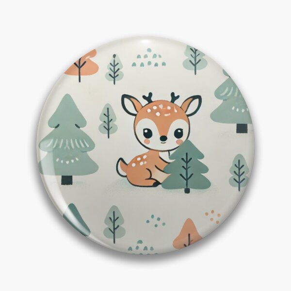 Item preview, Cozy Woodland Reindeer Christmas Forest – Seamless Holiday Pattern designed and sold by Oonward2021.