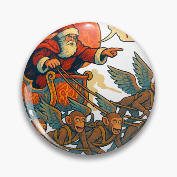 Item preview, Santa and his flying monkeys designed and sold by rooosterboy.