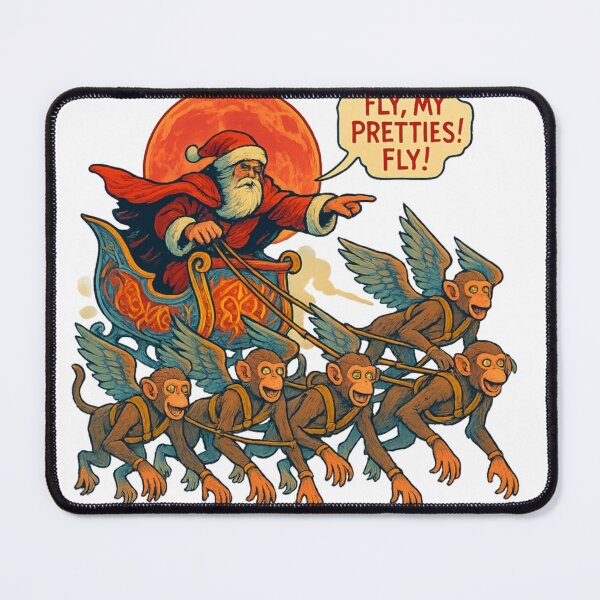 Item preview, Santa and his flying monkeys designed and sold by rooosterboy.