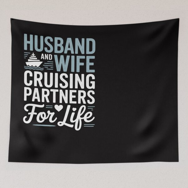 Item preview, Cruise Ship Gift Husband and Wife Cruising Partners for Life designed and sold by Silicula.