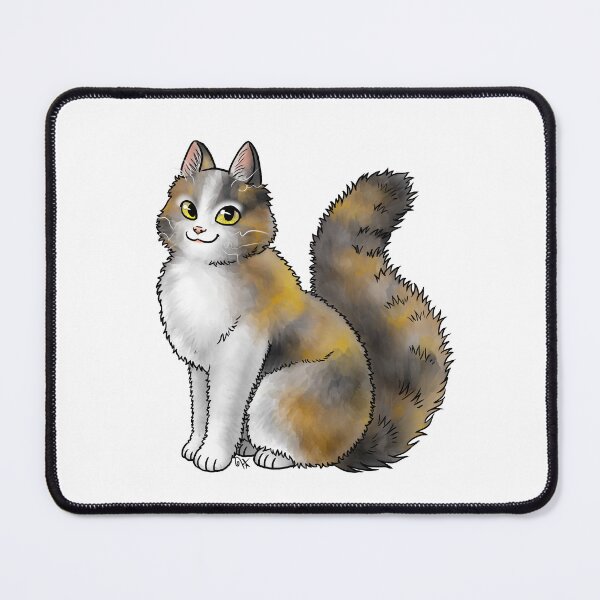 Item preview, Cat - LaPerm - Dilute Calico designed and sold by Jennifer Stolzer.
