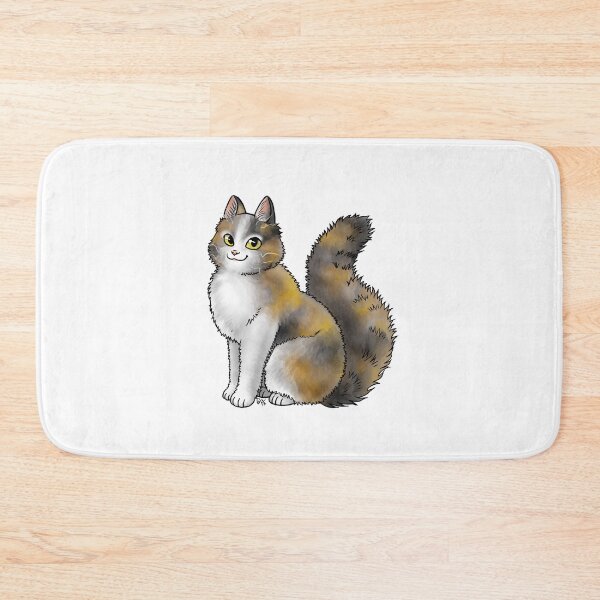 Item preview, Cat - LaPerm - Dilute Calico designed and sold by Jennifer Stolzer.