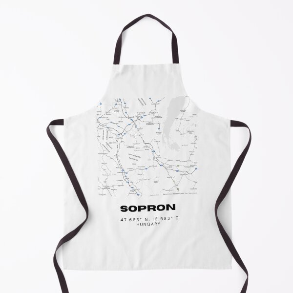 Item preview, Sopron Hungary Map | Minimalist Black & White Historic City Poster designed and sold by RM-Journey.