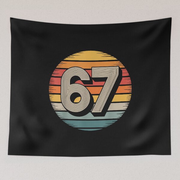 Item preview, 67 Meme Six Seven 6 7 Shirt Meme Funny Number Vintage designed and sold by TalalosART.