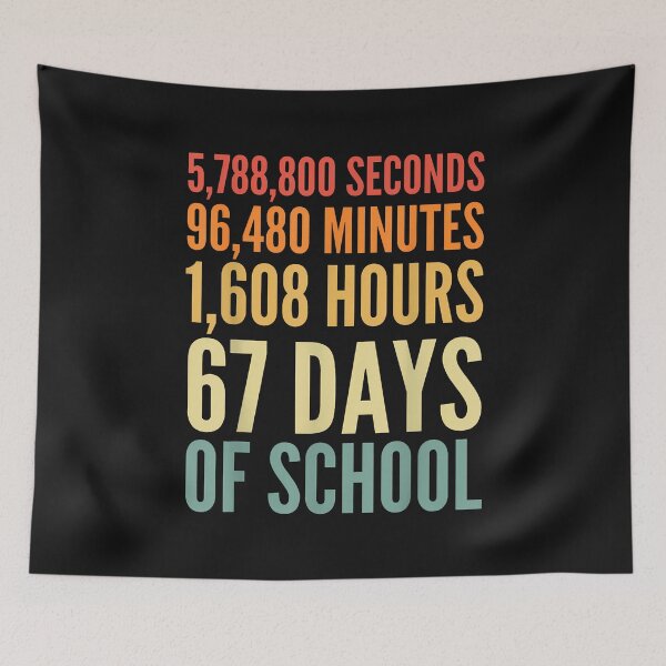 Item preview, 67Th Day Of School 80S Retro Funny 67 Teachers Students Meme designed and sold by TalalosART.