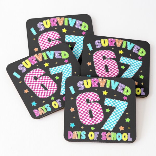 Item preview, I Survived 67 Days Of School Six Seven 67 Meme Slang Kids designed and sold by TalalosART.