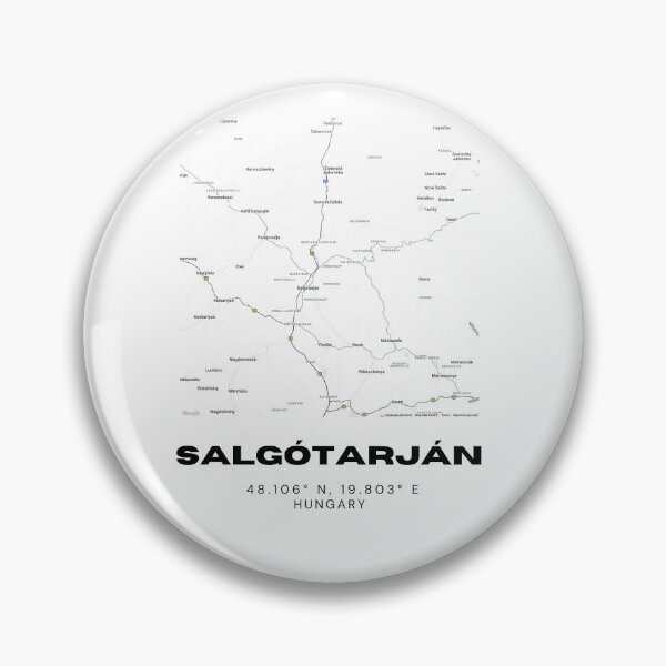Item preview, Salgótarján Hungary Map | Minimalist Black & White City Poster designed and sold by RM-Journey.