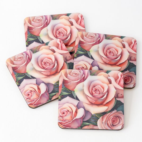 Item preview, Seamless Pink Roses Pattern designed and sold by Clara Fruggeri.
