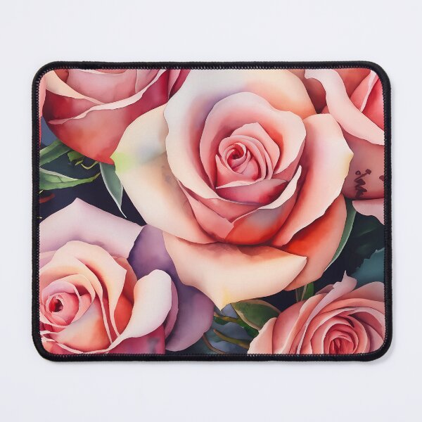 Item preview, Seamless Pink Roses Pattern designed and sold by Clara Fruggeri.