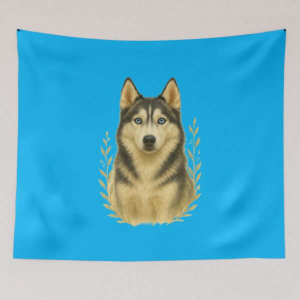 Item preview, Blue-Eyed Husky Majesty designed and sold by TheJoyfulPen.