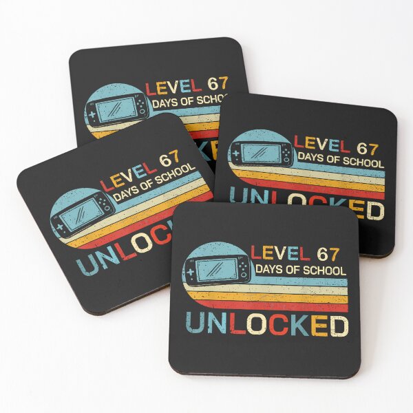 Item preview, Level 67 Days Of School Unlocked Happy 67Th Day Of School designed and sold by TalalosART.