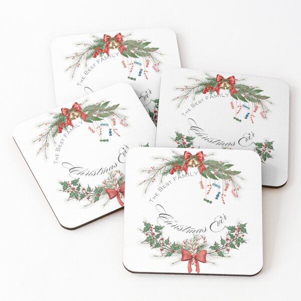 Item preview, The Best Family Christmas Ever | Elegant Watercolor Wreath | Classic Holiday Family Design designed and sold by CarolynT95.