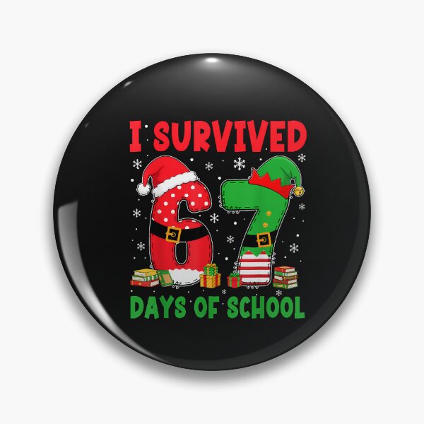 Item preview, I Survived 67 Days Of School Six Seven Christmas Santa Elf designed and sold by TalalosART.