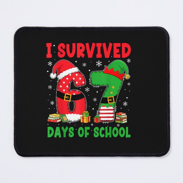 Item preview, I Survived 67 Days Of School Six Seven Christmas Santa Elf designed and sold by TalalosART.