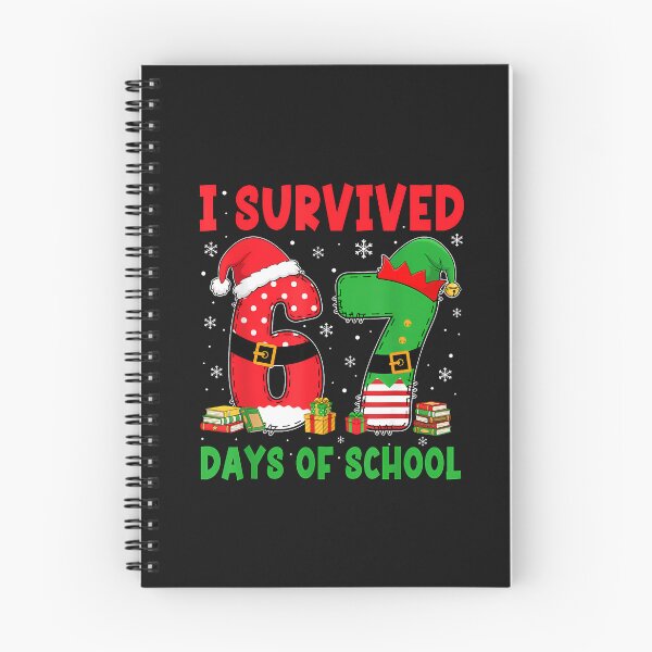 Item preview, I Survived 67 Days Of School Six Seven Christmas Santa Elf designed and sold by TalalosART.