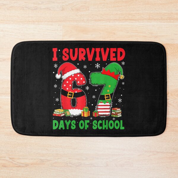 Item preview, I Survived 67 Days Of School Six Seven Christmas Santa Elf designed and sold by TalalosART.