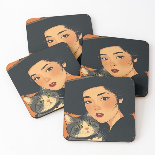 Item preview, Vintage Witch Cat designed and sold by Vintage City.