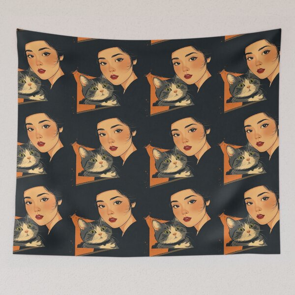 Item preview, Vintage Witch Cat designed and sold by Vintage City.