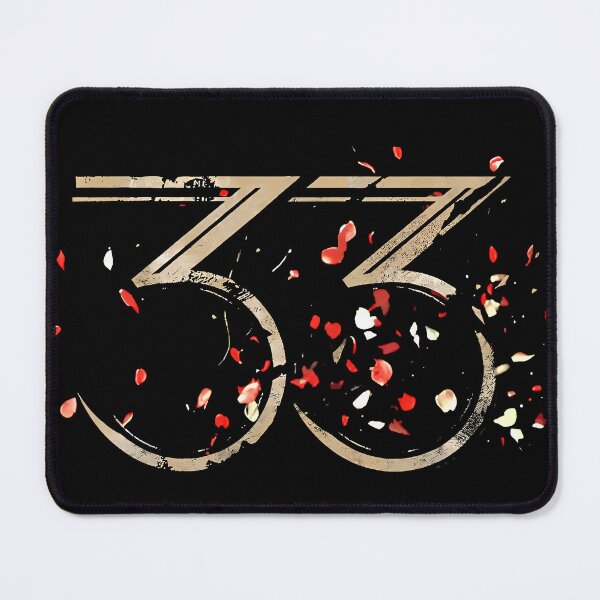 Item preview, Distressed Gold “33” & Red Petal Gamer Tshirt designed and sold by DogoMalulu.