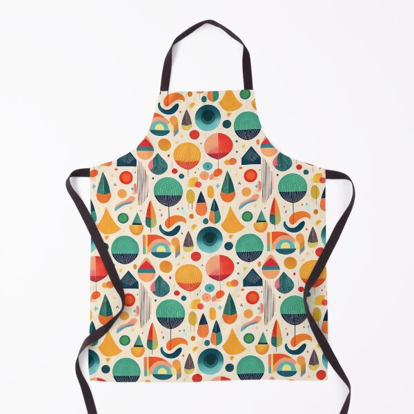 Item preview, Boho Kandinsky inspired seamless pattern design designed and sold by Clara Fruggeri.