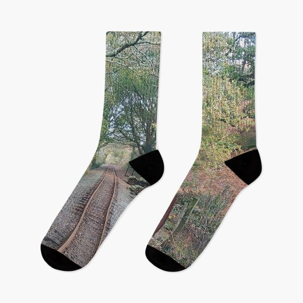 Item preview, Steam railway line with trees. designed and sold by claireseyeview.