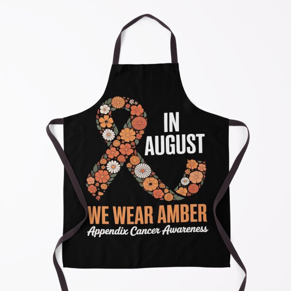 Item preview, In August We Wear Amber For Appendix Cancer Awareness Month designed and sold by ShelFisher.