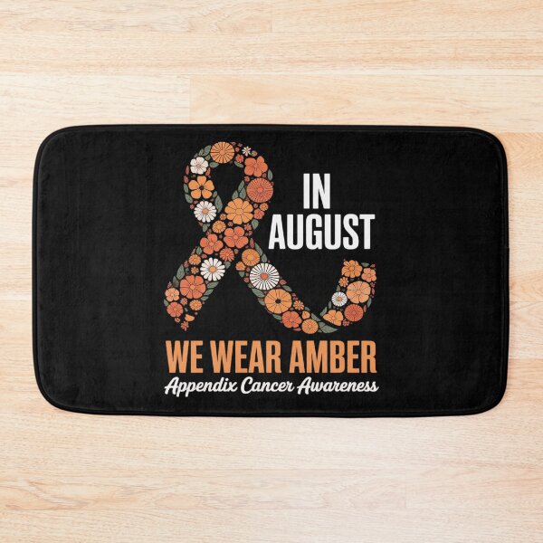 Item preview, In August We Wear Amber For Appendix Cancer Awareness Month designed and sold by ShelFisher.