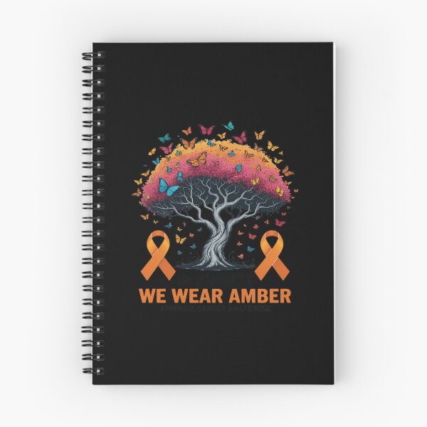 Item preview, In August We Wear Amber, Funny Appendix Cancer Awareness designed and sold by ShelFisher.