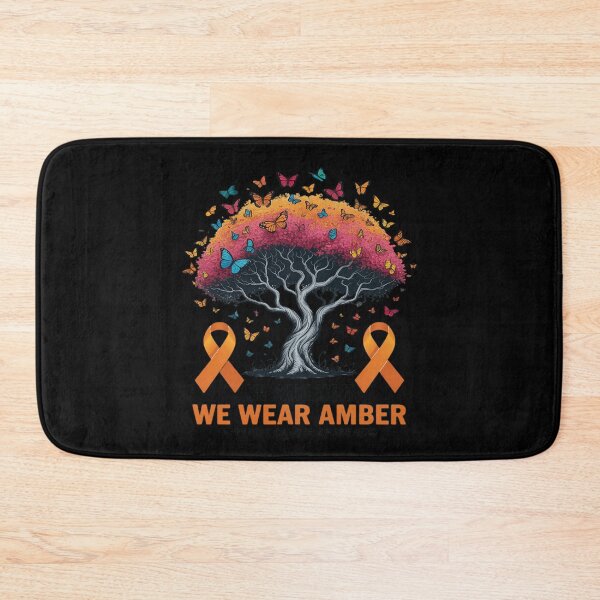 Item preview, In August We Wear Amber, Funny Appendix Cancer Awareness designed and sold by ShelFisher.