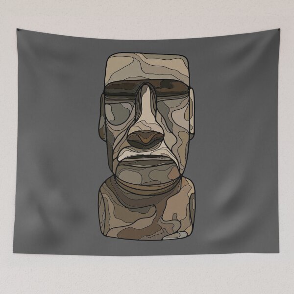 Item preview, Easter island Moai head statue  designed and sold by DaveDanchuk.