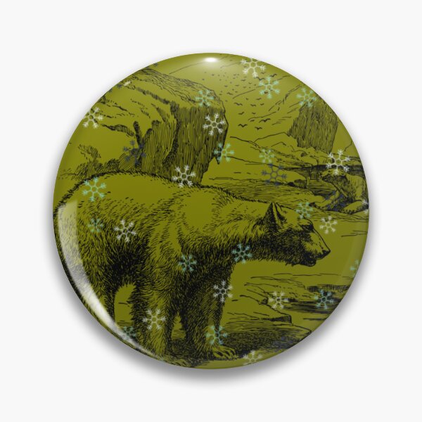 Item preview, Winter Bear Snowflakes - Vintage Nature Woodland Christmas Gift designed and sold by Extremeallie.