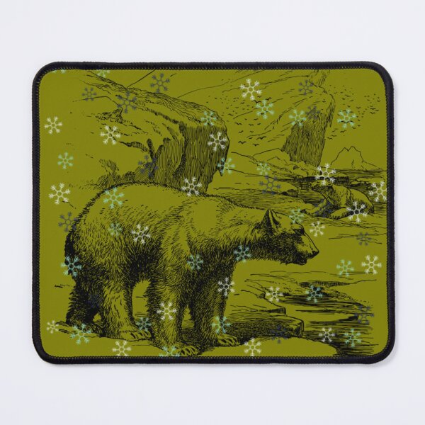 Item preview, Winter Bear Snowflakes - Vintage Nature Woodland Christmas Gift designed and sold by Extremeallie.