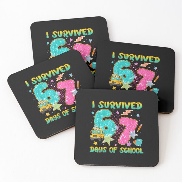 Item preview, I Survived 67 Days Of School Funny Six Seven 6 7 Meme Z Gen designed and sold by MOHITSALVI.