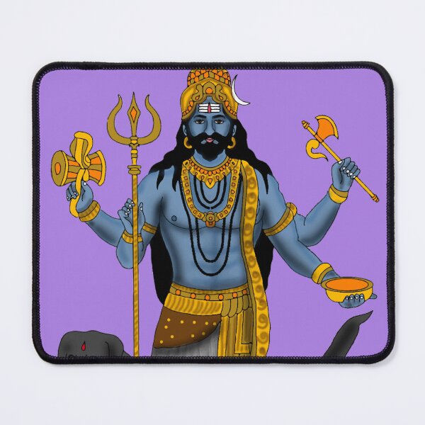 Item preview, Kaal Bhairava – Fierce Divine Protector Art designed and sold by Harshit_Digital_Arts.