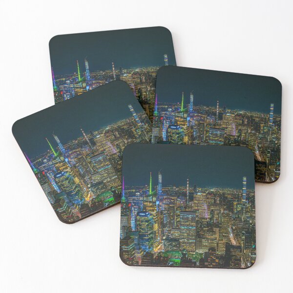 Item preview, uptown Manhattan skyline at night, 2019 designed and sold by jacksonphotografix-landscapes.