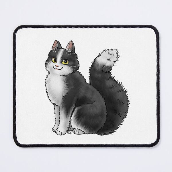 Item preview, Cat - LaPerm - Tuxedo designed and sold by Jennifer Stolzer.