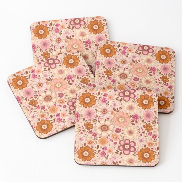 Item preview, Timeless 1960s and 1970s floral charm in a continuous pattern design designed and sold by Clara Fruggeri.