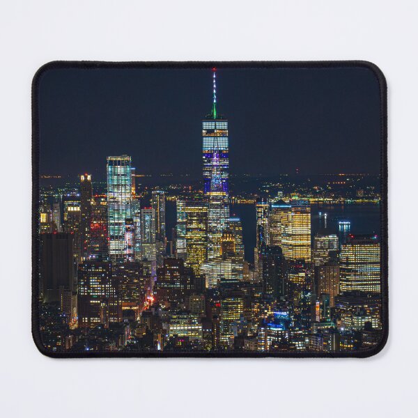 Item preview, downtown Manhattan skyline at night, 2019 designed and sold by jacksonphotografix-landscapes.