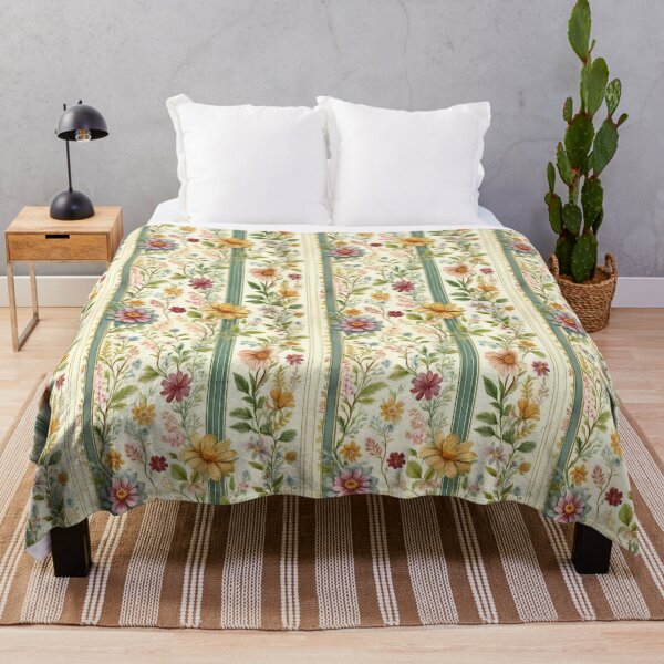 Item preview, Seamless wildflowers and stripes backgrounds. Shabby chic style striped patterns with wildflowers. designed and sold by Clara Fruggeri.