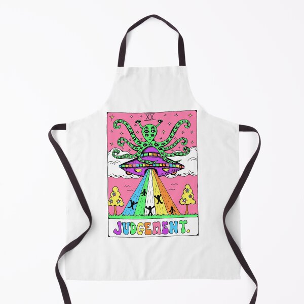 Item preview, Judgement Tarot Card Aliens UFO Rainbow Original Art Illustration designed and sold by Intergalactic Unicorn: Art by Anna Schmidt.