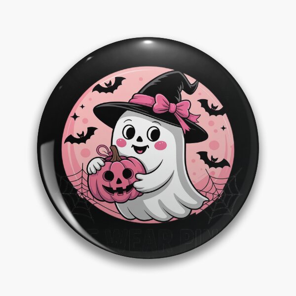 Item preview, in October We Wear Pink Cute Ghost Breast Cancer Halloween designed and sold by Sandrhaus.
